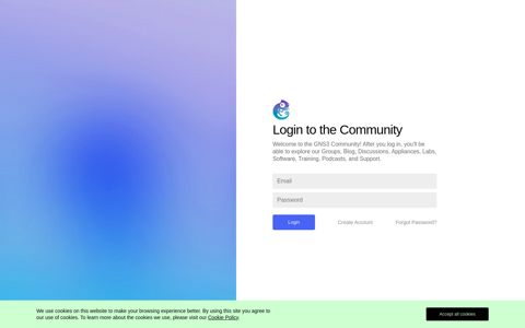 Login to the Community - GNS3