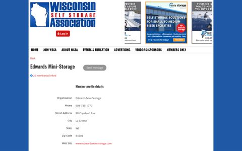 Edwards Mini-Storage - Wisconsin Self Storage Association
