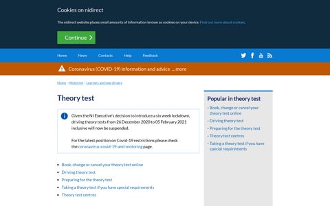 Theory test | nidirect
