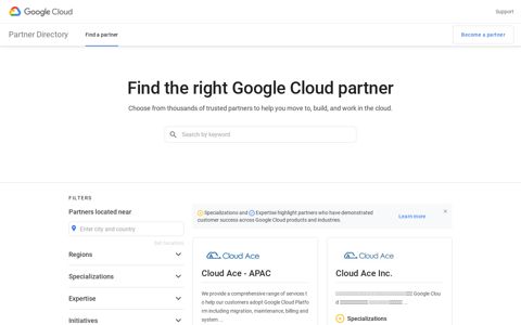 Google Cloud Partner Directory | Google Cloud