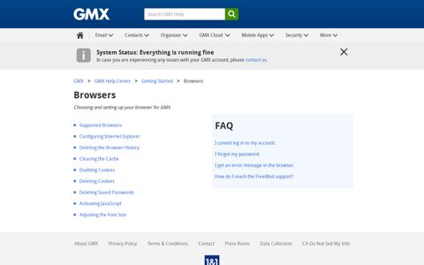 Browsers - GMX Support - GMX Help Center