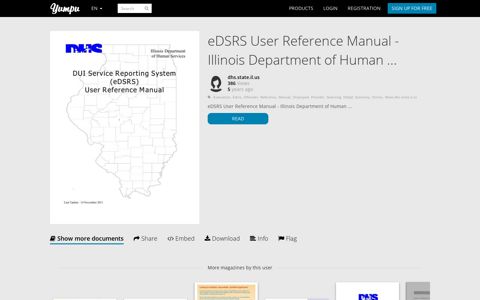 eDSRS User Reference Manual - Illinois Department of ...