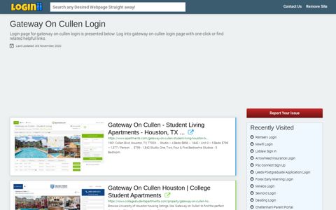Gateway On Cullen Login - Loginii.com