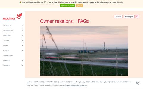 Owner relations - FAQs - equinor.com