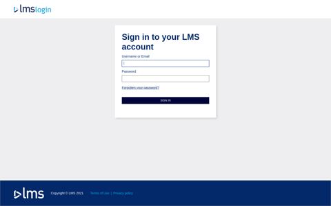 Sign In | LMS