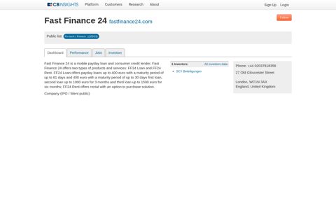 Fast Finance 24 - CB Insights