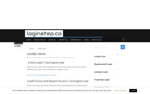 Lexabc Login | Login Step