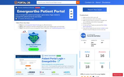 Emergeortho Patient Portal