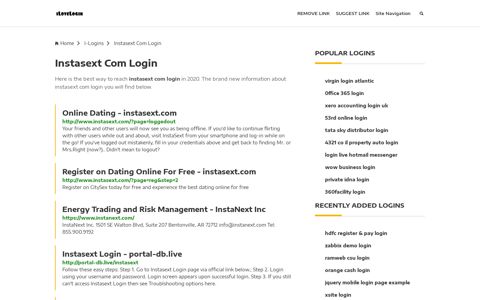 Instasext Com Login ❤️ One Click Access