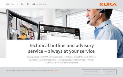 Technical hotline and advisory service | KUKA AG