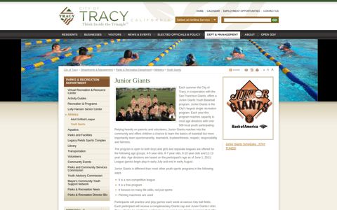 Departments & Management : Parks ... - City of Tracy