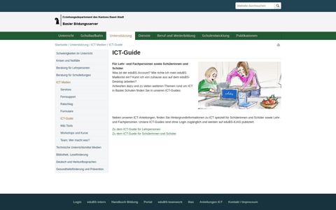 ICT-Guide — Willkommen beim Basler Bildungsserver eduBS