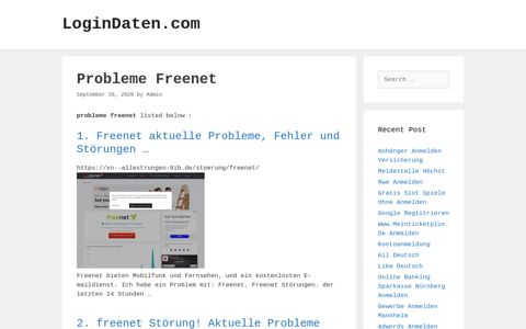 Probleme Freenet - Freenet Aktuelle Probleme, Fehler Und ...