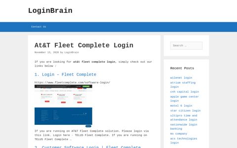 At&T Fleet Complete Login - Fleet Complete - LoginBrain