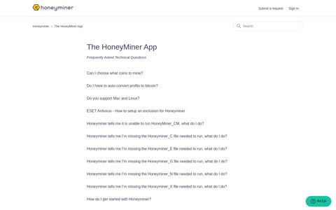 The HoneyMiner App – Honeyminer