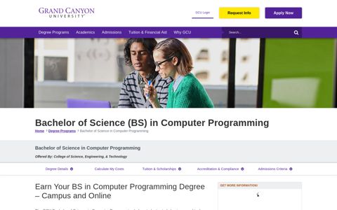 BS in Computer Programming Degree - Online & Campus | GCU