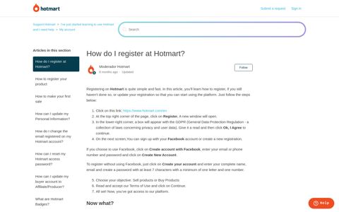 How do I register at Hotmart? – Support Hotmart