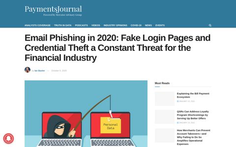 Email Phishing in 2020: Fake Login Pages and Credential ...
