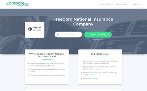 Learn more about Freedom National Insurance | Compare.com