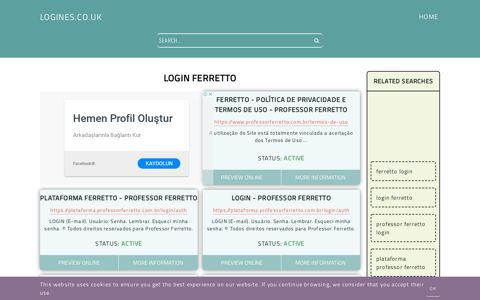 login ferretto - General Information about Login - Logines.co.uk
