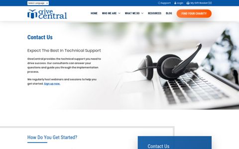 Provide best technical support and find FAQs for ... - GiveCentral