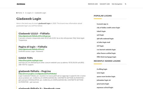 Giadaweb Login ❤️ One Click Access - iLoveLogin