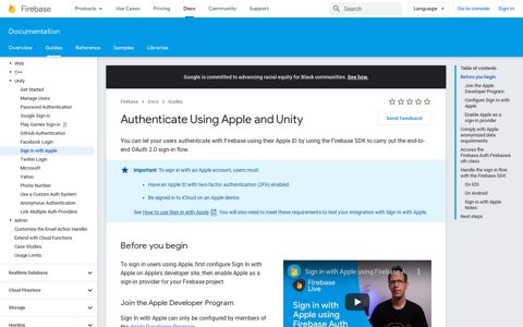 Authenticate Using Apple and Unity | Firebase