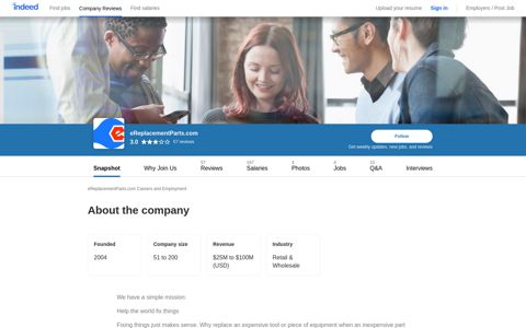 eReplacementParts.com Careers and Employment | Indeed.com