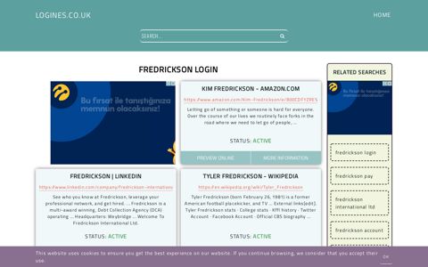 fredrickson login - General Information about Login