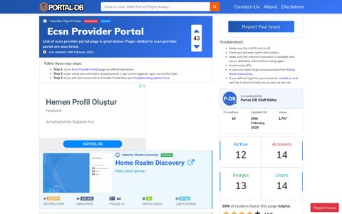 Ecsn Provider Portal