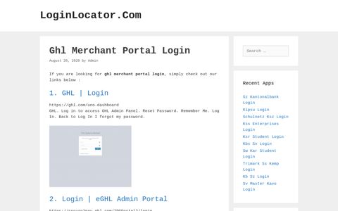 Ghl Merchant Portal Login - LoginLocator.Com