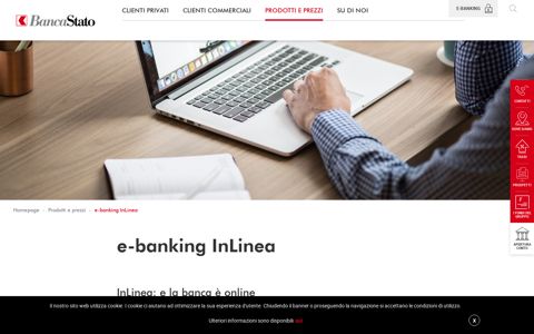 e-banking InLinea | www.bancastato.ch