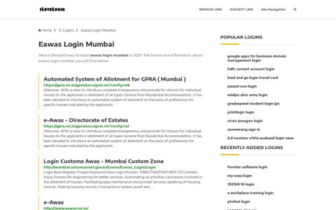 Eawas Login Mumbai ❤️ One Click Access - iLoveLogin
