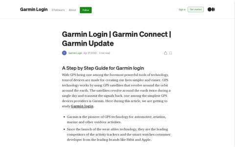 Garmin Login | Garmin Connect | Garmin Update | by Garmin ...