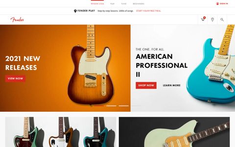 Fender Guitars | Electric, Acoustic & Bass Guitars, Amps, Pro ...