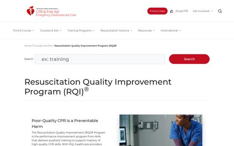 RQI | American Heart Association CPR & First Aid