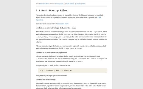 Bash Startup Files (Bash Reference Manual) - GNU.org