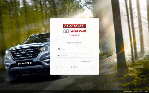 Great Wall / Haval AU - Dealer Portal - Login Page :: Site by ...