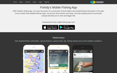 Fishidy Fishing App | Lake Maps, Depth Contours, Reports ...