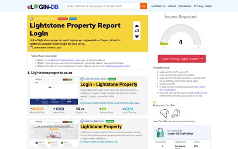 Lightstone Property Report Login
