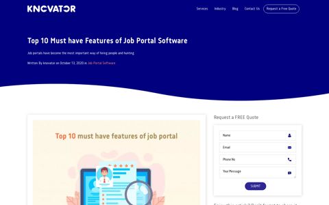 Top 10 Must have Features of Job Portal Software - Knovator ...
