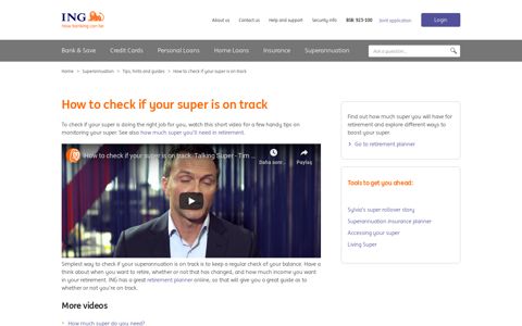 How to check your super – ING