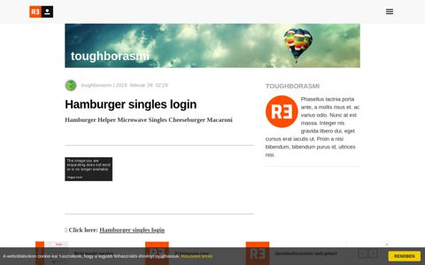 Hamburger singles login - toughborasmi