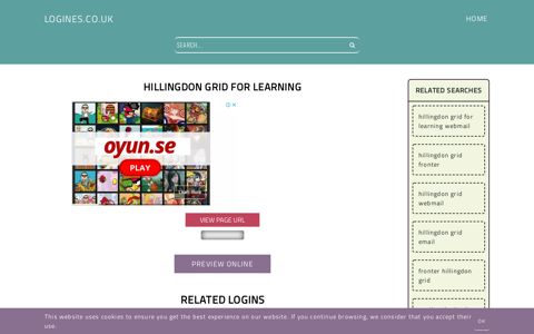 Hillingdon Grid for Learning - General Information about Login