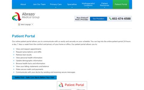 Patient Portal | Abrazo Medical Group