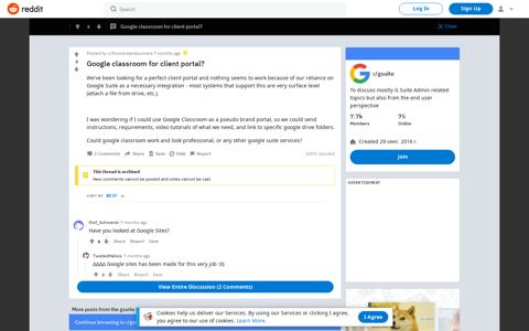 Google classroom for client portal? : gsuite - Reddit