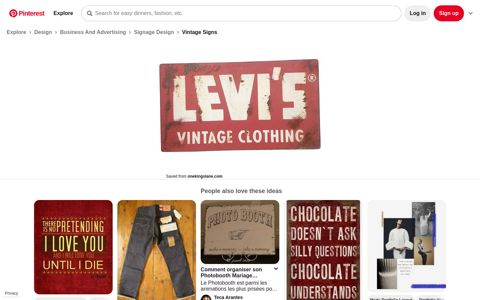 Levi's Metal Sign | Vintage signs, Vintage, Vintage ... - Pinterest