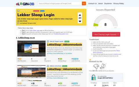 Lekker Slaap Login - A database full of login pages from all ...