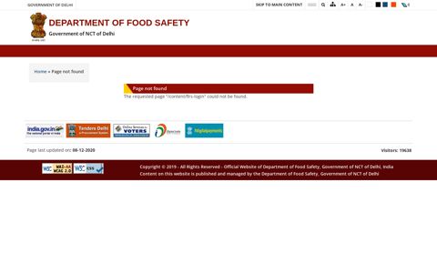 FLRS Login | Official Website of Department of Food Safety ...