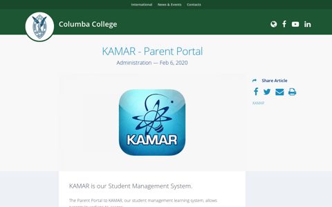 KAMAR - Parent Portal - Hail